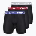 Труси чоловічі Nike Essential Micro 3 пари black/sapphire/wolf grey/team crimson