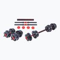 Гантелі з функцією штанги Pure2Improve Hybrid Dumbell/Barbell 20 кг чорно-червоні P2I202340