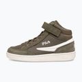 Дитячі кросівки FILA Crew Velcro Mid olive night