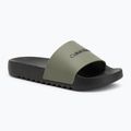 Шльопанці чоловічі Calvin Klein HM0HM01063 Chuncky Pool Slide Rub Smokey Olive/Black