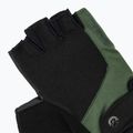 Чоловічі велосипедні рукавички Rogelli Essential чорні/зелені 5