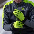 Чоловічі велосипедні рукавички Rogelli Essential Winter Waterproop fluorescent yellow 3
