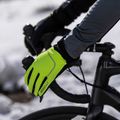 Чоловічі велосипедні рукавички Rogelli Essential Winter Waterproop fluorescent yellow 7