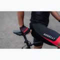 Чоловічі велосипедні рукавички Rogelli Hero II чорні/червоні/бордо 4