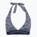 Купальник Tommy Hilfiger Halter Rp Print верхній купальник ілюстрований хвиля темний нічний флот