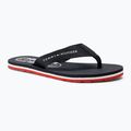 Жіночі шльопанці Tommy Hilfiger Global Stripes Flat Beach Sandal червоний білий синій