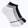 Шкарпетки дитячі SKECHERS Non Terry No Show 3 пари white/grey