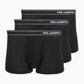 Труси чоловічі KARL LAGERFELD Stripe Logo Micro Trunk 3 пари black