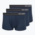 Труси чоловічі KARL LAGERFELD Stripe Logo Micro Trunk 3 пари mood indigo