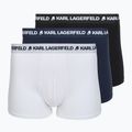 Труси чоловічі KARL LAGERFELD Logo Trunk 3 пари black/white/navy