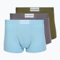 Труси чоловічі KARL LAGERFELD Essential Logo Trunk 3 пари olive/clear sky/excalibur