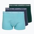 Труси чоловічі KARL LAGERFELD Logo Trunk Multiband 3 пари dark sea/indigo/blue