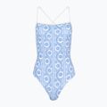 Купальник суцільний жіночий Tommy Hilfiger Straight Neck Print floral stripe blue spell