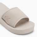 Шльопанці жіночі Calvin Klein YW0YW01725 Beach Wedge Slide Canvas eggshell 7