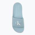 Шльопанці жіночі Calvin Klein YW0YW01835 Slide Monogram Wn triple cloud blue 5