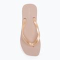 В'єтнамки жіночі Calvin Klein YW0YW01720 Thong+ Tpu Metallic whisper pink/bright white 5