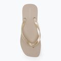 В'єтнамки жіночі Calvin Klein YW0YW01720 Thong+ Tpu Metallic eggshell/bright white 5