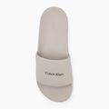 Шльопанці чоловічі Calvin Klein HM0HM01754 Pool Slide Ck Square feather grey 5