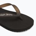 Чоловічі шльопанці Calvin Klein YM0YM01267 Пляжний сандалі Прозорий Tpu чорний / яскраво-білі шльопанці 7
