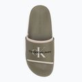 Шльопанці чоловічі Calvin Klein YM0YM00361 Slide Rubber Neoprene Monologo mermaid/eggshell 5