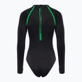 Жіночий злитий купальник Calvin Klein KW0KW02790 Intense Power Move Rashguard One Piece pvh чорний 2