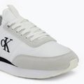 Кросівки жіночі Calvin Klein YW0YW02060 Retro Runner Sock Laceup Mix Mat bright white/black/marshmallow 7