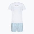 Піжама чоловіча Calvin Klein LV00NM2903 classic white top/aurora stripe