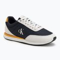 Взуття чоловіче Calvin Klein YM0YM01361 Retro Runner Ess Mix Mat vaporous white/casual bluee/cooling