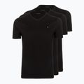 Чоловіча футболка Tommy Hilfiger Cotton V-Neck, комплект з 3 штук, чорний/чорний/чорний