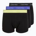 Труси чоловічі Calvin Klein 0000U2662G Trunk 3 пари black w green bloom wb/black w da