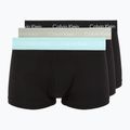 Боксерки чоловічі Calvin Klein 0000U2664G Low Rise Trunk 3 pairs black in plume wb/ black in misty sag
