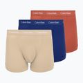 Труси чоловічі Calvin Klein 0000U2662G Trunk 3 пари sodalite blue/redwood/white peppe