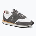 Взуття чоловіче Calvin Klein HM0HM02212 Retro Runner Bans Leather Suede granite gray/white/rhubarb