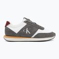 Взуття чоловіче Calvin Klein HM0HM02212 Retro Runner Bans Leather Suede granite gray/white/rhubarb 2
