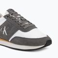 Взуття чоловіче Calvin Klein HM0HM02212 Retro Runner Bans Leather Suede granite gray/white/rhubarb 7