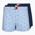 Боксерки чоловічі Tommy Hilfiger Woven Boxer Print 3 pack chambray flag/carb navy/c navy flag