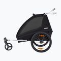 Причіп велосипедний двомісний  Thule Coaster XT Bike Trailer+Stroll чорний 10101810 2