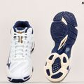 Чоловічі волейбольні кросівки Mizuno Wave Voltage Mid білі/синя стрічка/золото 10