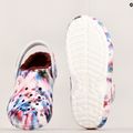 Жіночі шльопанці Crocs Classic на підкладці Tie Dye Clog бордо/мульти 9
