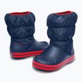 Дитячі снігоступи Crocs Winter Puff Kids темно-сині/червоні 2