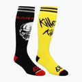 Шкарпетки сноубордичні чоловічі 686 Iron Maiden black/yellow 5