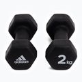 Гантелі adidas 2x2кг чорні ADWT-10002 3