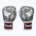 Боксерські рукавички Twins Special Fancy FBGVL3-52 білі/сріблясті