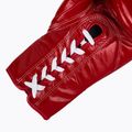 Боксерські рукавички Fairtex Pro Competition з фіксованим великим пальцем шкіряні червоні 6