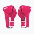 Рукавички боскерські з мікрофібри Fairtex рожеві/білі 2