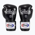 Боксерські рукавички Fairtex Super Sparring - закритий великий палець чорні