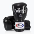 Боксерські рукавички Fairtex Super Sparring - закритий великий палець чорні 4