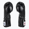 Стильні кутові спаринг-боксерські рукавички Fairtex - закритий великий палець чорні 4