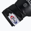 Стильні кутові спаринг-боксерські рукавички Fairtex - закритий великий палець чорні 6