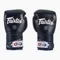 Стильні кутові спаринг-боксерські рукавички Fairtex - закритий великий палець сині 2
